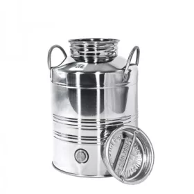 Inox kanna füles 10 L, csappal