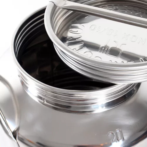 Inox kanna füles 20 L, csappal