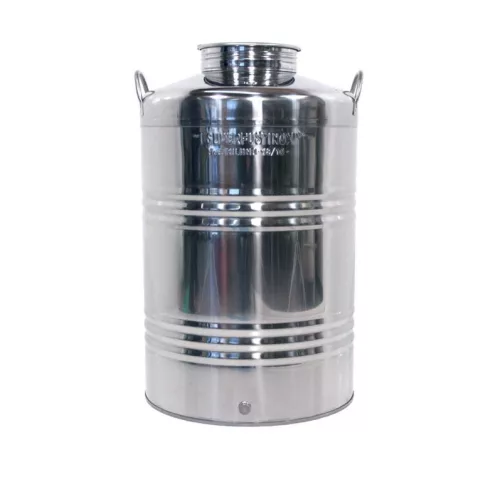 Inox kanna füles 100 L, csappal