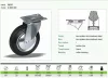 Kerék önbeálló talpas fém felnis 80 59317