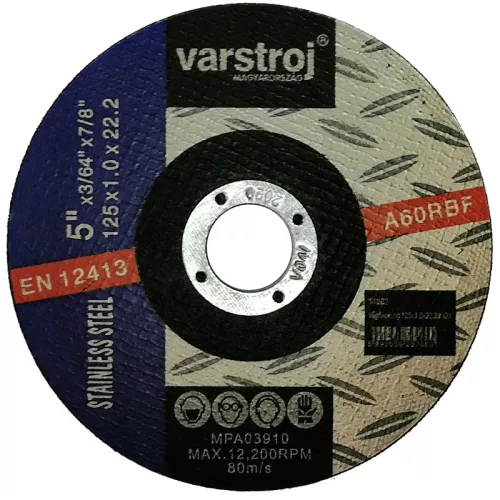 Vágókorong 125x1.0x22.2 INOX Varstroj