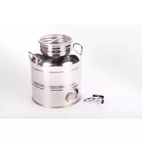 Inox kanna füles 5 L, csappal