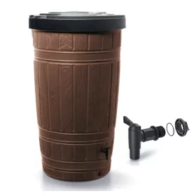 Esővízgyűjtő tartály csappal 265L WOODCAN barna