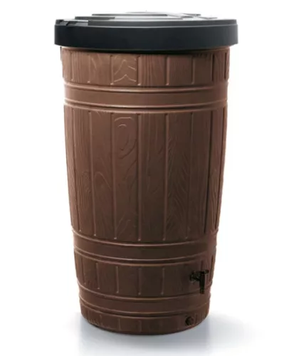 Esővízgyűjtő tartály csappal 265L WOODCAN barna