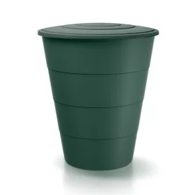 Esővízgyűjtő tartály csappal 210L SMOOTH zöld