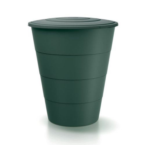 Esővízgyűjtő tartály csappal 210L SMOOTH zöld