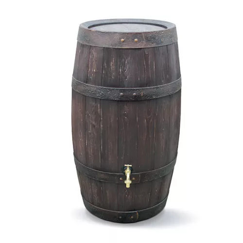 Esővízgyűjtő tartály réz csappal 250L BARRIQUE barna