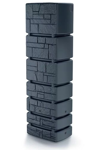 Esővízgyűjtő tartály csappal 350L TOWER STONE antracit