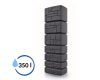 Esővízgyűjtő tartály csappal 350L TOWER STONE antracit