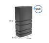 Esővízgyűjtő tartály csappal 350L AQUA TOWER antracit