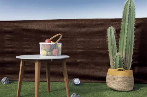 Árnyékoló háló RECYNET PLUS gomblyukakkal 1.5x10m barna 170g/m2 2022718