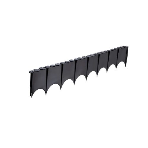 Leszúrható ágyásszegély, köves stílusú Deco Barrier 77x12.5cm fekete 2023165