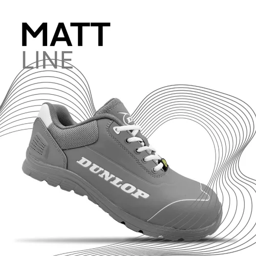 Dunlop Matt Grey S3 ESD félcipő
