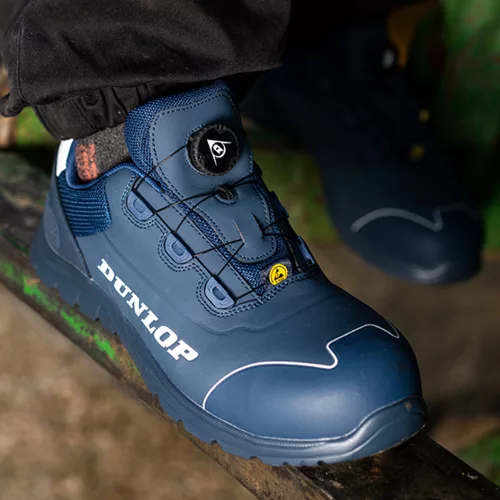 Dunlop Matt Navy S3 ESD gyorsfűzős félcipő