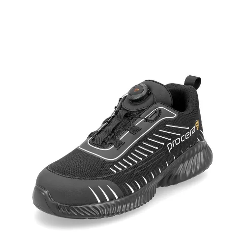 Procera Texo-Fly Larox Spin S1P gyorsfűzős félcipő - fekete