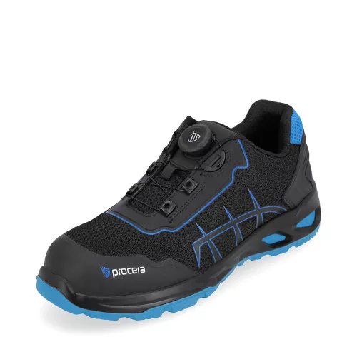 Procera Lotus S1PS gyorsfűzős félcipő - fekete - kék