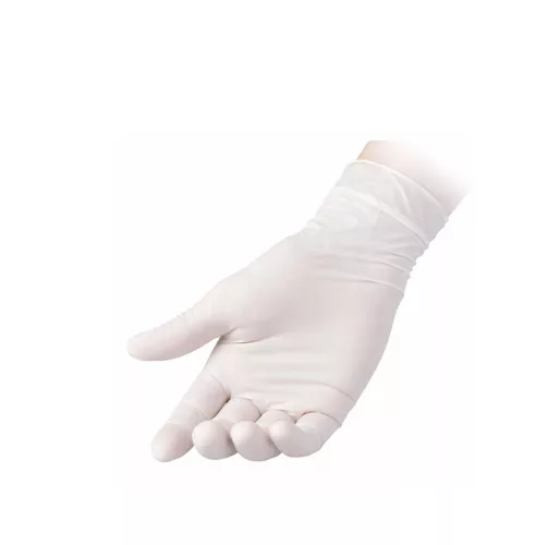 Reflexx R40 egyszerhasználatos púderes latex kesztyű - fehér