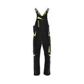   Sara Comfort Winter bélelt softshell kertésznadrág fekete - sárga
