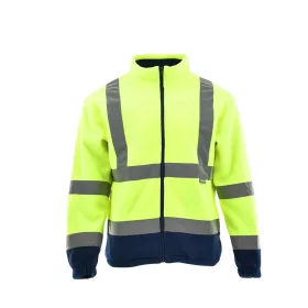 Sara Drogowiec Winter polár pulóver sárga - navy kék