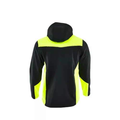 Sara Comfort Plus softshell kabát fekete - sárga