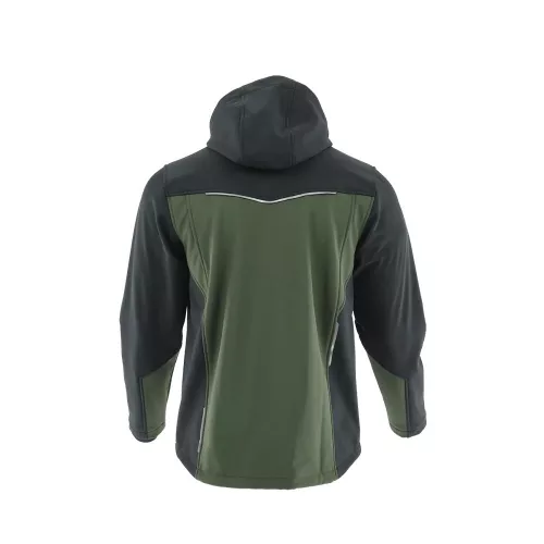 Sara Comfort Plus softshell kabát zöld - fekete