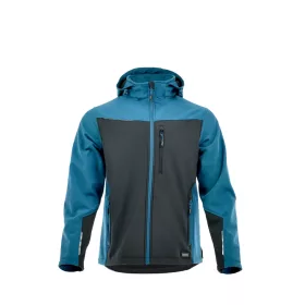 Sara Comfort Plus softshell kabát fekete - petrol kék