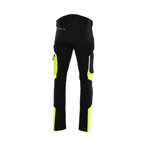 Sara Comfort Winter bélelt softshell deréknadrág fekete - sárga