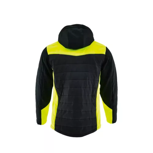 Sara Comfort Winter Hybrid bélelt kabát fekete - sárga