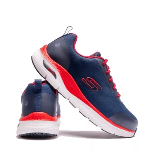 Skechers Arch Fit SR-Ringstap S3 félcipő - kék