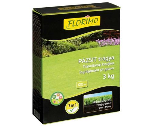 FLORIMO műtrágy Gyep 3 az 1ben hatás - növekedés, zöldítés és moha gátlás