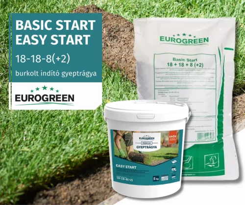 BASIC START | EASY START | burkolt indító gyeptrágya gyepszőnyegezéshez STARTER TRÁGYA 10KG